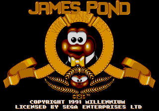 James Pond - Underwater Agent Title Screen
